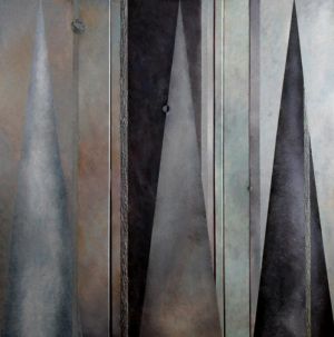 Tryptyk: Pryzmaty: Nadfiolet, akryl , 120cm/120cm